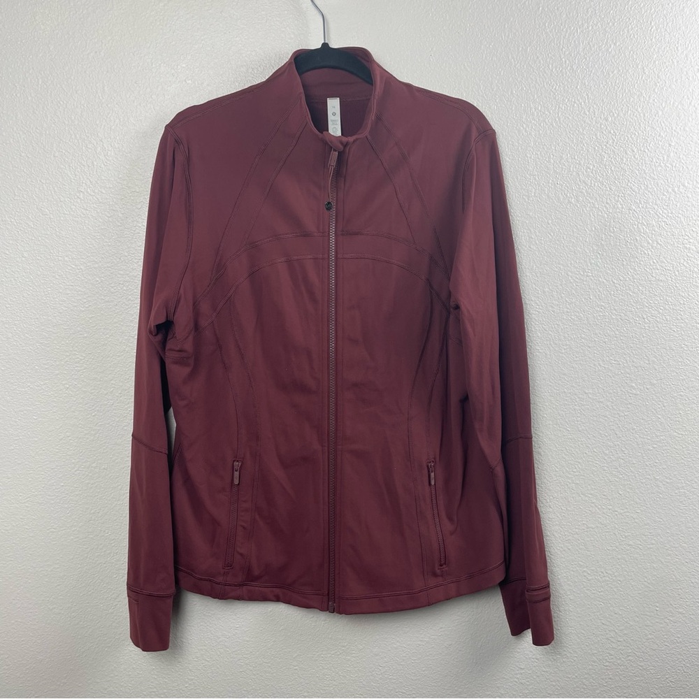 lululemon athletica Red workout Jacket Fitted Zip-Up